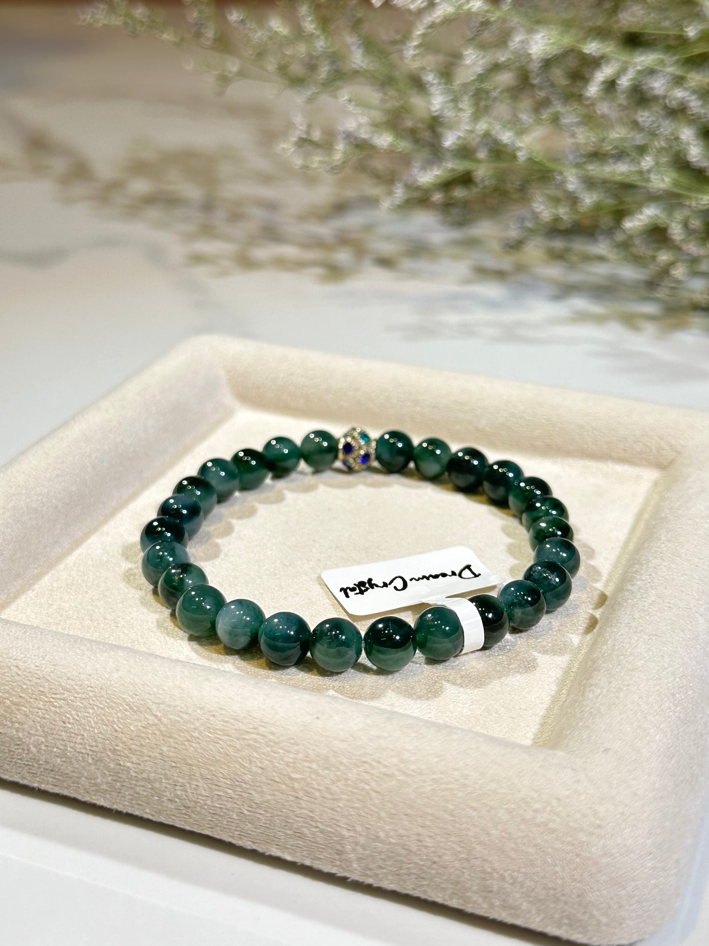 Collector Grade A Bluewater Burmese Jadeite Bracelet