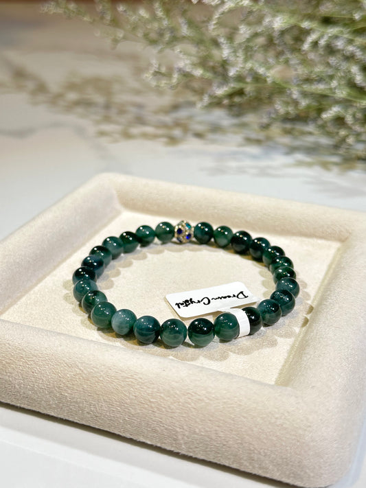 Collector Grade A Bluewater Burmese Jadeite Bracelet