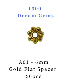 A01 6mm Gold Flat Spacer