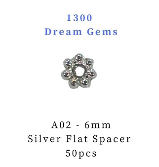 A02 6mm Silver Flat Spacer