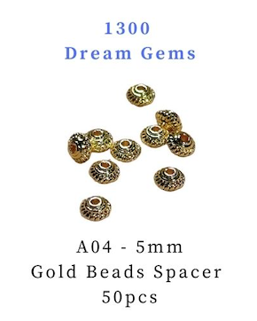 A04 5mm Gold Beads Spacer