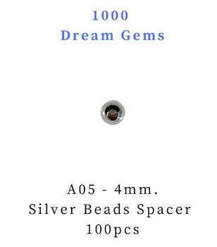 A05 4mm Silver Beads Spacer